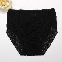 3pcslot Women Silk Panties 100Real Silk and Side laces Sexy Underwear Comfortable seamless Underpants 2019 Black Lace Briefs