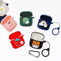 Cartoon Case For SoundPEATS Air 3 case funny Silicone Ring Anti-drop Protect Bluetooth Earphone cover Accessories hearphone box Wireless Earbuds Acces