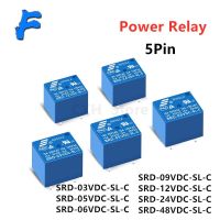 5ชิ้นรีเลย์ Srd-05vdc-sl-c Srd-24vdc-sl-c Srd-12vdc-sl-c 5ขา Dc 3V 5V 6V 9V 12V 24V 48V 10a 250vac รีเลย์กำลัง5pin