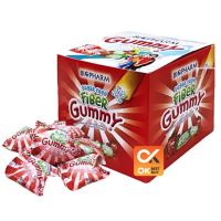 [ยกกล่อง 20 ซอง]ขนมวุ้นเจลาตินสำเร็จรูป ผสมไฟเบอร์ Biopharm Gummy Fibber (วันหมดอายุ3/10/23)