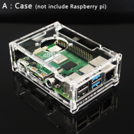 Vỏ Acrylic Raspberry Pi 4 Vỏ Hộp Trong Suốt Hỗ Trợ Quạt Làm Mát CPU Cho thumbnail