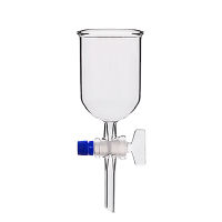 Barrel glass funnel (with glass piston) 50-1000ml chemical experiment glass instrument High temperature resistance