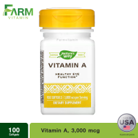 Natures Way, Vitamin A, 3,000 mcg, 100 Softgels