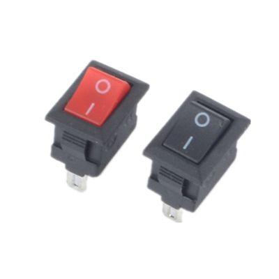 1/5pcs/lot KCD1 15x10mm 2PIN Boat Rocker Switch SPST Snap in on Off Micro Switch Position 3A/250V Mini Momentary Push Button