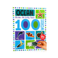 10words Sticker Activity Book 10words Sticker Activity Book Ocean picture book childrens interesting sticker interactive coloring book English picture book