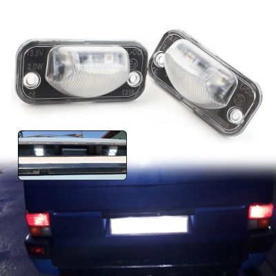 【CW】2PCS Car LED License Plate Light White Light For 1Volkswagen T4 1990-2003 Car License Number Plate Light Lamp Car Lights