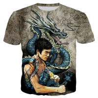 2023 New Style Bruce Lee 3D T-shirt Men Women Summer Fashion Casual Street National Hero Tops Unisex Streetwear Tshirt