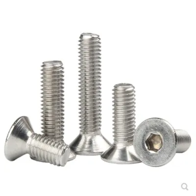 5-50pcs DIN7991 M3x4/40/45/50/55/60/65/70/75/80/85/90/95/100 3mm Stainless steel hex socket countersunk head screw