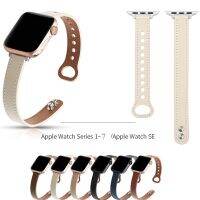 [ดีที่สุด A]✩ สายรัดหนังวัวกีฬาสำหรับสายคาด Apple Watch 44มม. 40มม. 45มม. 41มม. 38มม. 42มม. สายรัดข้อมือสำหรับ IWatch Series 7 5 4 3 6 2 Se