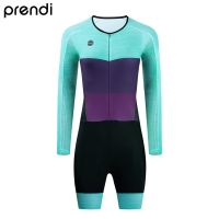 PRENDI Women Cycling Skinsuit Pro Tight Female Bike Clothing Set Gel Pad Comfortable