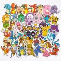 50PCS Pokemon Stickers Kawaii Computer Anime Girls Laptop Car Cool Cute Kids Motorcycle Cartoon Funny Bike Toys Helmet Classic