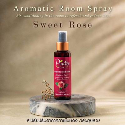 Pinto Natural Room Spray Rose สเปรย์หอมปรับอากาศ กลิ่นกุหลาบ ช่วยลดกลิ่นอับในห้อง ให้ความผ่อนคลาย หลับสบาย