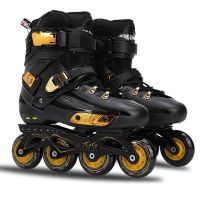 4 Wheel Inline Skates Professional Adult Roller Skating Shoes Roller Sneaker Slalom Speed Patines Free Skating Racing Skates Training Equipment