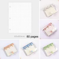 【LZ】 Mini 3 Ring Binder Diary Hand Book Stationery Notebook Journal Scrapbooking 85x105mm Transparent School Supplies