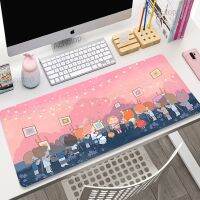 แผ่นรองเมาส์สีชมพูน่ารัก Mousepad เกม XXL 900x400 Kawaii อะนิเมะการ์ตูนแล็ปท็อปรักบี้แป้นพิมพ์แผ่นตารางคอมพิวเตอร์เดสก์ท็อป Mausepa เมาส์รักบี้