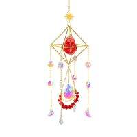 Crystal Suncatcher with Prisms for Window Colorful Sun Catcher Decor Rainbow Maker Pendant Ornament