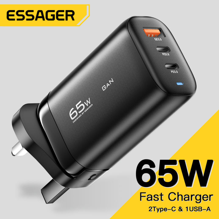 Essager 65W Fast Charger USB Type C   Phone Charger Fast Charging  For iPhone Huawei Samsung Xiaomi Super Quick Charging 