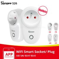 Itead SONOFF Outlet S20/S26 EU/ US/ UK Wifi Plug Wireless Smart Socket Plug Smart Home Works With Alexa Google Home e-WeLink APP Ratchets Sockets