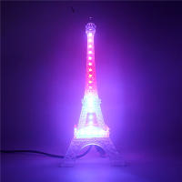 USB 5V Eiffel Tower Night Light WS2812B 48 Leds Individually Addressable Smart SK6812 Colorful Led Chip Decoration Lamp Light