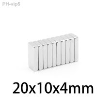 2/5/10/20/30/50/80PCS 20x10x4 mm Quadrate Rare Earth Neodymium Magnet 20x10x4mm Block Strong Powerful Magnets Sheet 20x10x4 N35