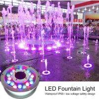 NEW2023 LED Stainless Steel Fountain Light Swimming Pool Accessories Underwater Fountains Ip68 Waterproof Decorative Lamp For Po