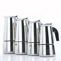 100200300450ML Moka อิตาเลี่ยนกาแฟหม้อสแตนเลสเตากรอง Mocha Cafetiere หม้อกาต้มน้ำ Coffeeware รดน้ำ