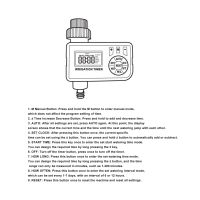 หน้าจอใหญ่ LCD ตั้งเวลาการรดน้ำอัตโนมัติสายยางสวนก๊อกน้ำ3/4in สำหรับสวนบ้าน
