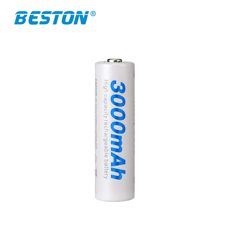 Pack de 4 Batterie Rechargeable Beston AA 1.2V 3000mAh