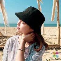 MD หมวกบักเก็ตหมวกสีพื้น หมวกแฟชั่นน่ารัก บังแดด Bucket Hats