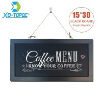 【YD】 6  x 12  Chalkboard New Wood Frame Magnetic 15x30cm Blackboard Dry Chalk Board Memory With Accessories