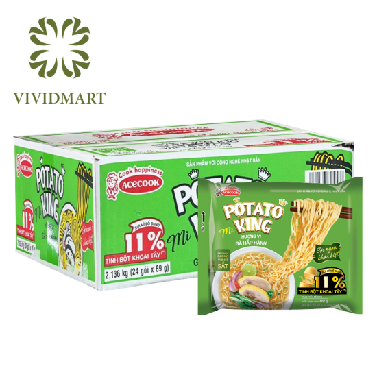 1 box of 24 packages 1 flavour - acecook - potato instant noodle 2 - ảnh sản phẩm 1