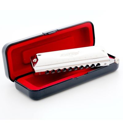 Chromatic Harmonica T10-40 10 Hole 40 Tones Pure Thick Key of C Beginner Musical Instrument Harp C Key Mouth Ogans