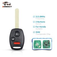 【HOT】 izwimenti1979 Dandkey MLBHLIK-1T 313.8Mhz พร้อมชิป ID46 2 + 1ปุ่ม Fob สำหรับ Honda CRV 2007-2013พอดีกับข้อมูลเชิงลึกของแบรนด์กุญแจรถยนต์รีโมทอัจฉริยะ