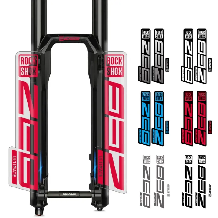 Adesivi Forcella Rockshox Zeb Ultimate 2021 Argento Brillante - Personalizza La Tua MTB