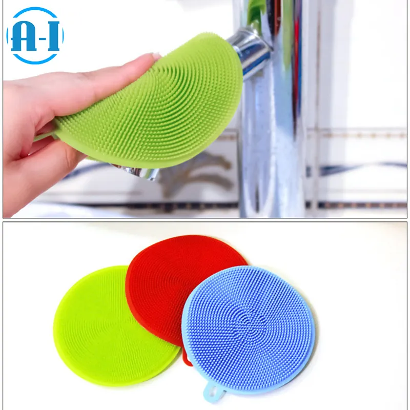 Silicone Wash Dish Brush Multipurpose Antibacterial Cleaning