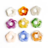 Acrylic Resin Plastic clear Plum Flower Bead Pendant Bracelet Earring Accessories Supplies for Jewelry Making Diy Handmade 10pcs Beads