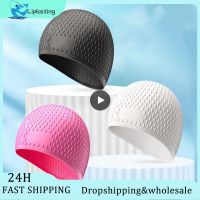 Silicone Swimming Cap Comfortable Multi-color Adult Swimming Caps Non-slip Waterproof Swimming Bath Caps Swimming Equipment