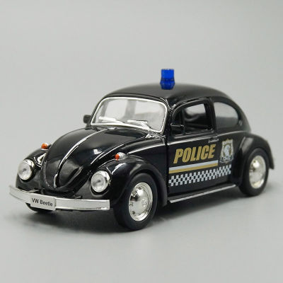 1:36 Diecast Car Model Volkswagen Beetle Police Patrol Wagon Pull Back Car