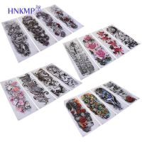 Large Arm Sleeve Tattoo Waterproof Temporary Tattoo Sticker Skull Angel Rose Lotus Men Full Flower Tatoo Body Art Tattoo Girl