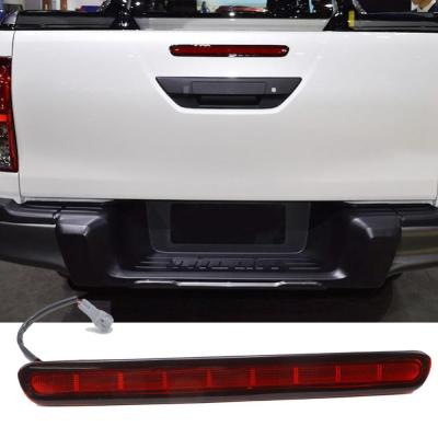 อุปกรณ์เสริมไฟท้ายสำหรับเปลี่ยนประตูท้าย Led สีแดงคงทนป้องกันรอยขีดข่วนไฟเบรกที่3สำหรับ Toyota Hilux 15-18
