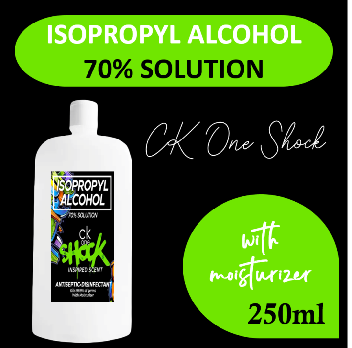 Ck One Shock 250ml 70 Isopropyl Alcohol With Moisturizer Lazada Ph 0006