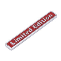 2021Black Red 3D Black Metal Sticker Car Styling Limited Edition Emblem Badge Logo Motorcycle Decal