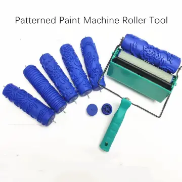 Roller And Patterned Paint Machine Wall Tools 5 Rubber Roller Brush Tool  Set 3D