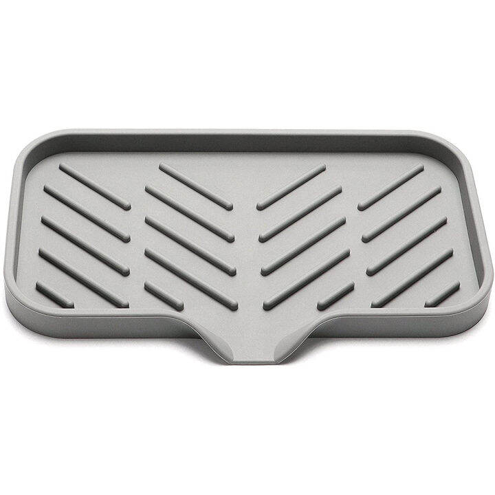 Silicone Kitchen Soap Tray, Sink Tray Drain Sponge Rack, Sink Storage