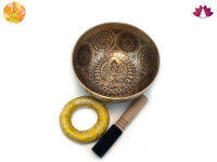 ขันทิเบตแฮนด์เมด ขนาด20.3ซม. น้ำหนัก1126กรัม ชามทำสมาธิแฮนด์เมด Tibetan Handmade Singing Bowl