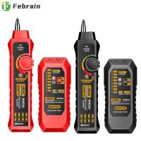 FEBRAIN เครื่องตรวจจับสายโทรศัพท์,เครื่องตรวจจับสายเคเบิลเครือข่ายอัจฉริยะ M469A เครื่องทดสอบสาย LAN RJ11 RJ45