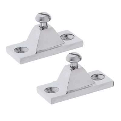 2x Marine Stainless Steel Deck Hinge Side Mount for Bimini Boat Canopy Tops Accessories