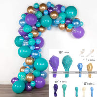 98Pcs Purple Blue Latex Balloons Garland Set Mermaid Theme Party Supplies For Baby Shower Kids Girls Birthday Event Decor