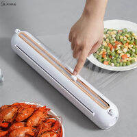 Magnetic Foil Cling Film Wrap Dispenser Plastic Wrap Cutter Food Storage Holder Box Baking Paper Cutter Kitchen Tool Accessories