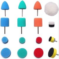 16pcs Car Polishing Pad Sponge Buffing Waxing Clean Polish Buffer Drill Wheel Automotive Polisher Removes Scratches Car Repair